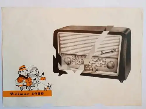 Prospektblatt Weimar 4900 VEB Stern-Radio Sonneberg/Thüringen