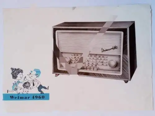 Prospektblatt Weimar 4960 VEB Stern-Radio Sonneberg/Thüringen