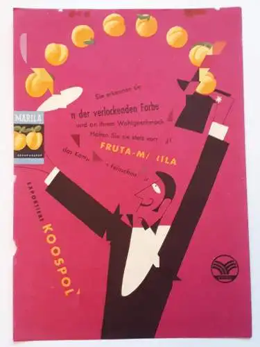 Prospektblatt Fruta Marila Koospol Prag