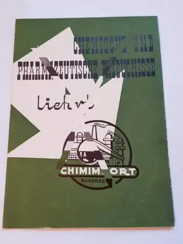 Prospektblatt Chimimport Bucuresti - Chemische und pharmazeutische Erzeugnisse