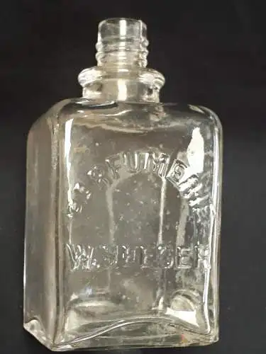 Glasflasche Parfümerie W.Seeger