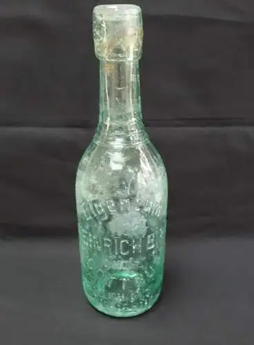 Glasflasche Heinrich Birk Cottbus No.164117