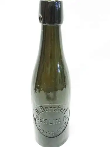 Glasflasche H.Borchert Berlin N. - unverkäuflich