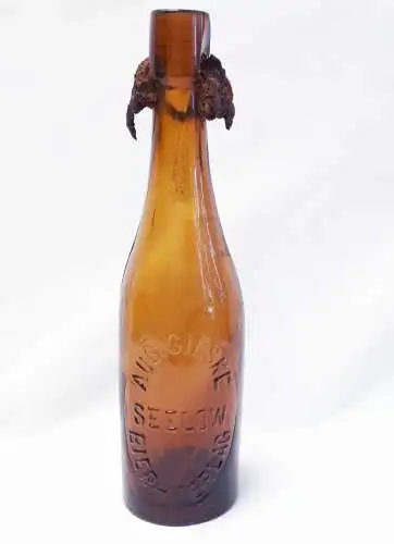 Glasflasche August Gieske Seelow Bierverlag