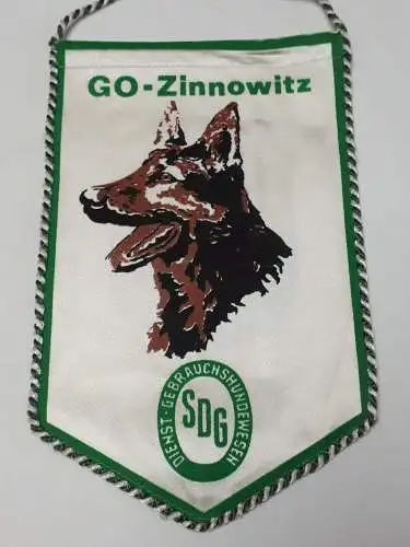 DDR Wimpel Dienst-Gebrauchshundewesen GO Zinnowitz