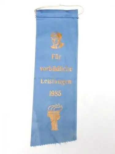 DDR Wimpel PO Ernst Thälmann Für vorbildliche Leistungen 1985