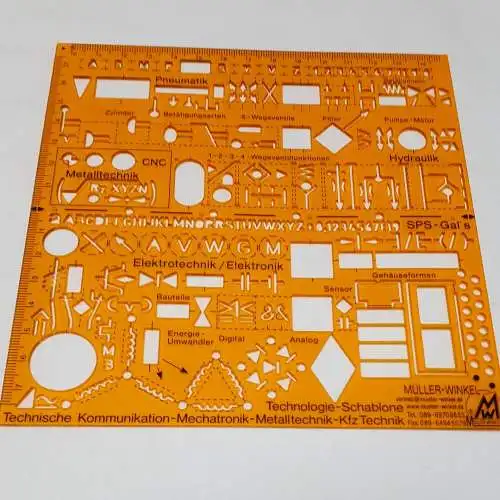 Müller-Winkel Technologie Zeichenschablone