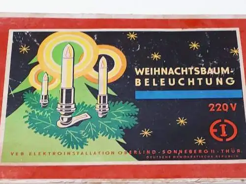 DDR Weihnachtsbaumbeleuchtung