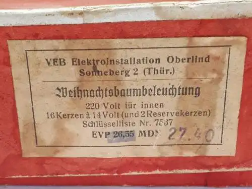 DDR Weihnachtsbaumbeleuchtung