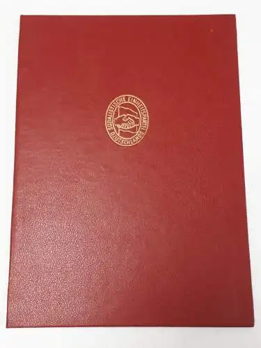 DDR SED Urkundenmappe