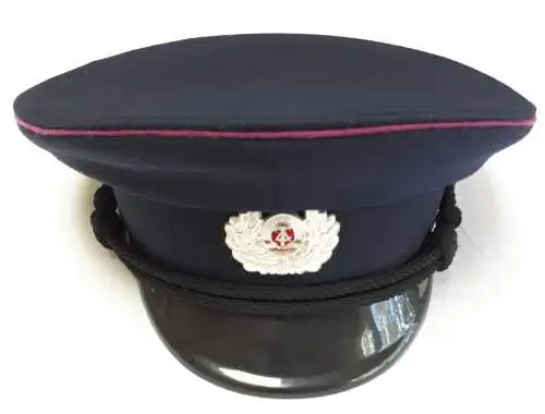 DDR FFW Freiwillige Feuerwehr Schirmmütze Unteroffizier Gr.58 