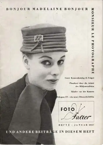 Zeitschrift Foto Falter Heft 1 - Januar 1957