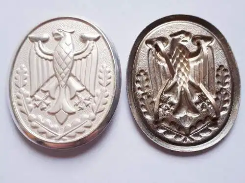 Bundeswehr Metallauflage für Schützenschnur in Silber