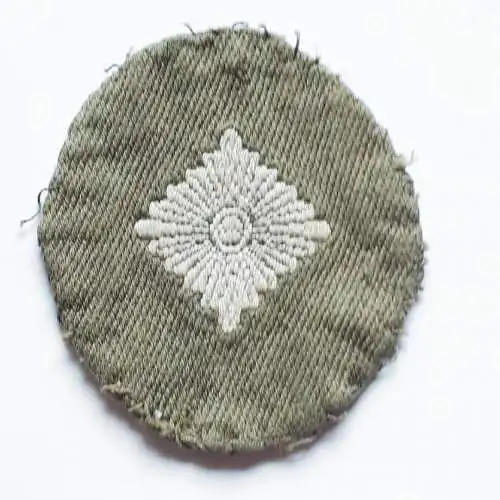Bundeswehr Ärmelabzeichen Leutnant weiß auf oliv zum Aufnähen