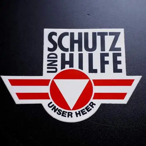 Österreich Aufkleber Schutz und Hilfe - Unser Heer