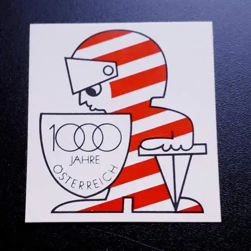 Österreich Aufkleber 1000 Jahre Österreich