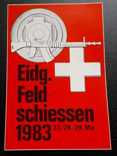 Schweiz Aufkleber Eidg. Feldschießen 1983