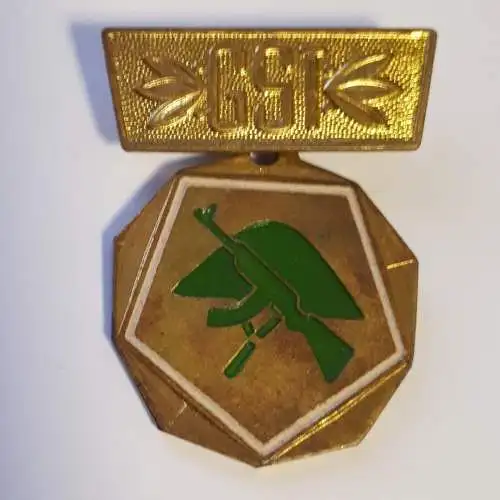 DDR GST Gesellschaft für Sport und Technik Abzeichen für vormilitärische und technische Kenntnisse 