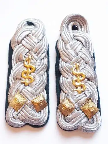 DDR NVA Schulterklappen Rückwärtiger Dienst Oberstleutnant medizinischer Dienst