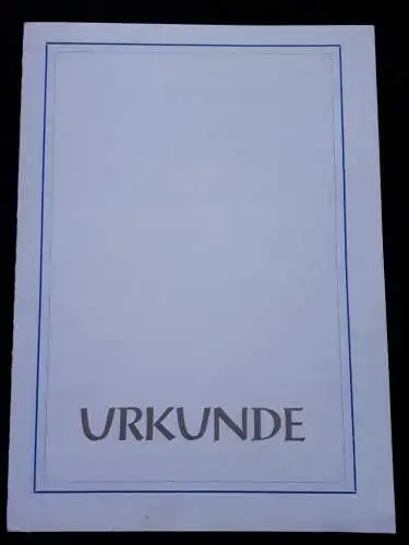 DDR DFD Urkunde Verleihung der Ehrennadel in Gold 1977 