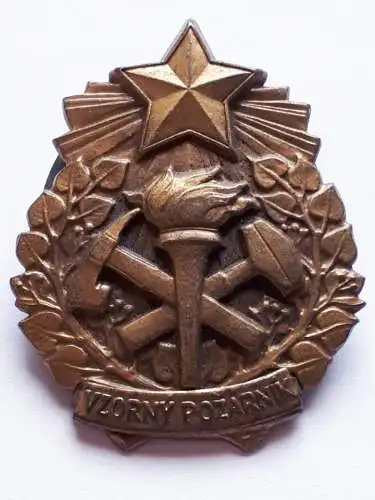 Tschechische Feuerwehr Abzeichen Vorbildlicher Feuerwehrmann Stufe III