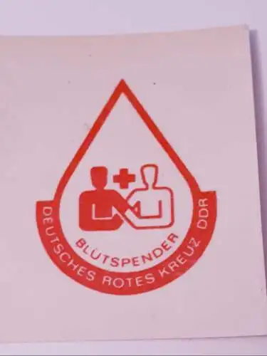 DDR DRK Deutsches Rotes Kreuz Aufkleber 3