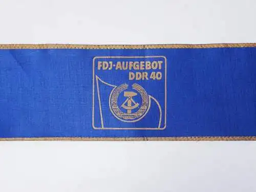 DDR FDJ Ehrenschleife FDJ Aufgebot DDR 40