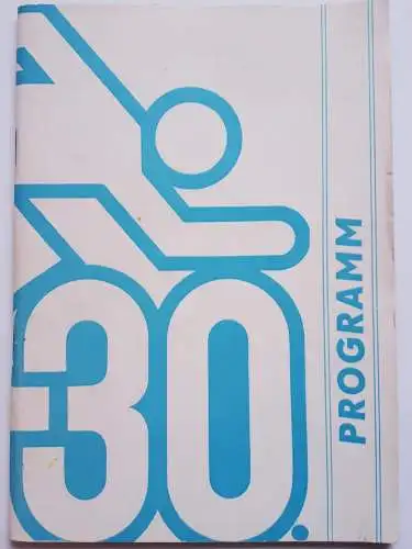 DDR Programmheft 30.Meisterschaften Leichtathletik August 1979 Karl-Marx-Stadt 