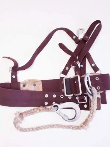 DDR Feuerwehr Haltegurt mit Karabinerhaken