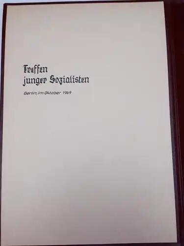 DDR Fotomappe Treffen junger Sozialisten in Berlin Oktober 1969