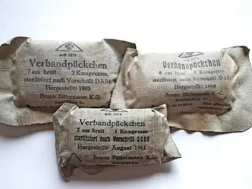 DDR NVA Verbandpäckchen 1963