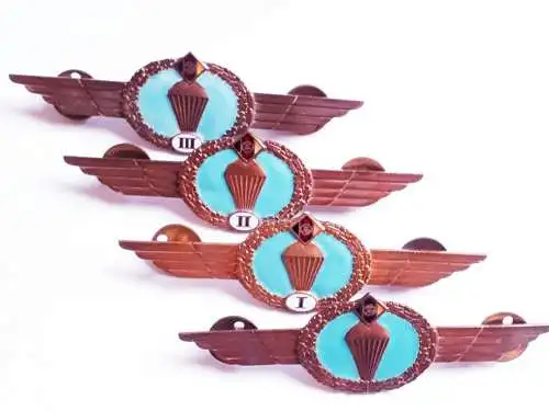 DDR NVA Klassifizierungsabzeichen Fallschirmdienst Repro Bartelnummer 376 Stufe II