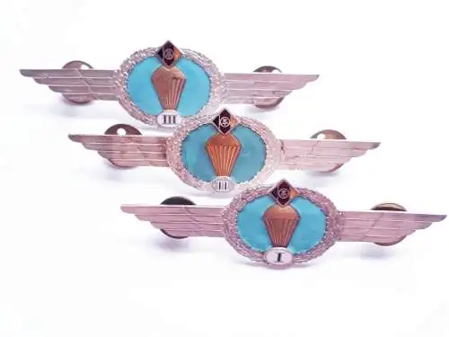 DDR NVA Klassifizierungsabzeichen für den Fallschirmdienst Repro Bartelnummer 376 Stufe II