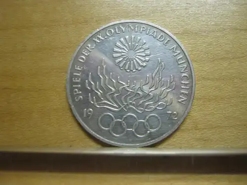 10 DM Silbermünze 1972 J - 5. Motiv der Olympiamünze (Olmpia 1972)