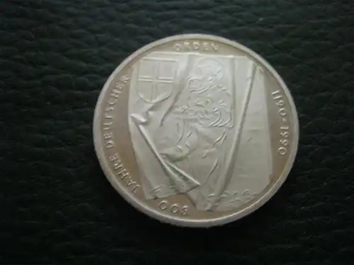 10 DM Silbermünze 1991 - 800 Jahre Deutscher Orden 