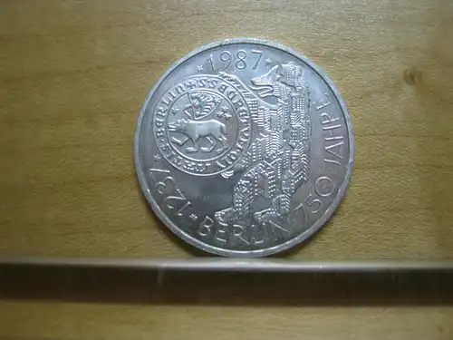 10 DM Silbermünze 1987 - 750-Jahr-Feier Berlins