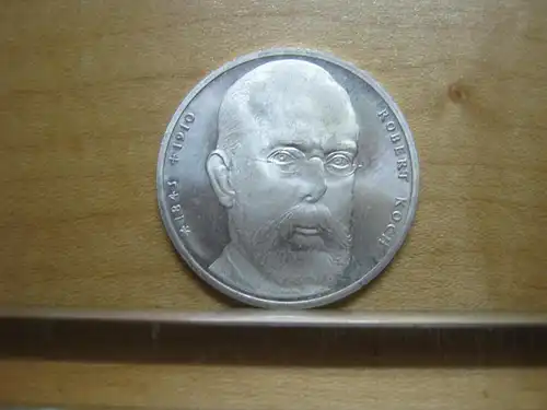 10 DM Silbermünze 1994 - 150. Geburtstag von Robert Koch