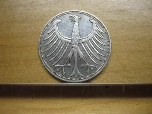 5 DM 1951 F - Heiermann - Silberadler - 5 Deutsche Mark - Silber