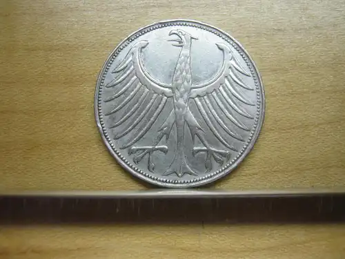5 DM 1951 J - Heiermann - Silberadler - 5 Deutsche Mark - Silber