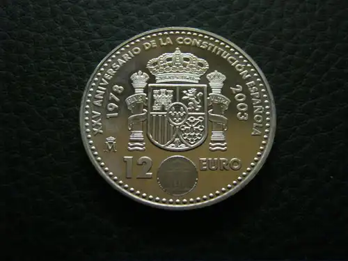 12 Euro Spanien 2003 - EU Ratspräsidentschaft - SILBER