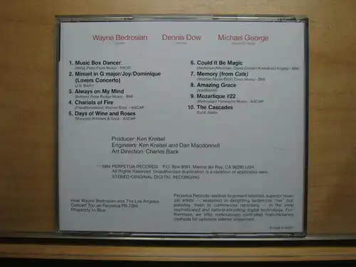 Wayne Bedrosian & The Los Angeles Concert Trio:– Jazzical Class