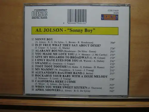 Al Jolson: Sonny Boy