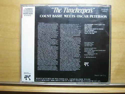 Count Basie meets Oscar Peterson: The Timekeepers