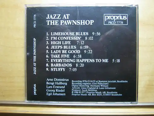 Arne Domnérus: Jazz at the Pawnshop