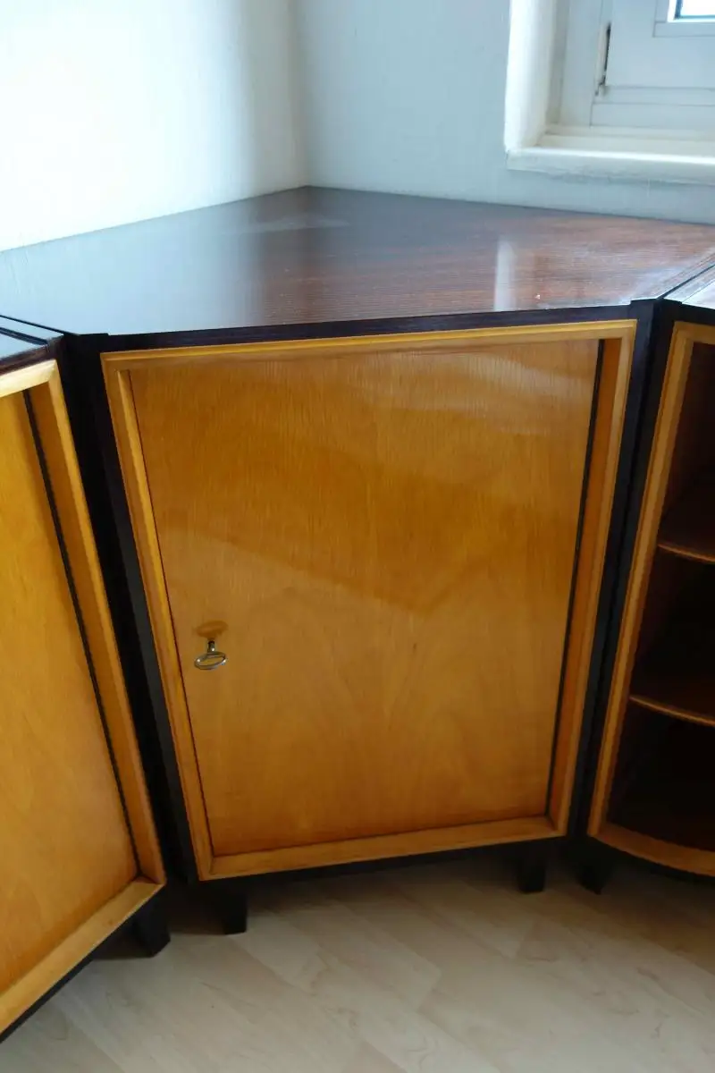 Wohnzimmerschrank Ensemble 50er Jahre Serie „Wonne im Heim“ . 4