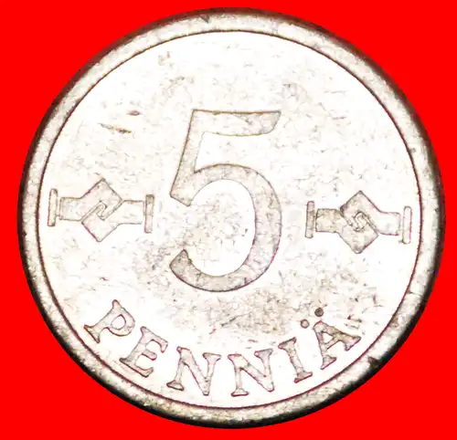 * KREUZ (1977-1990): FINNLAND ★ 5 PFENNIG 1985!