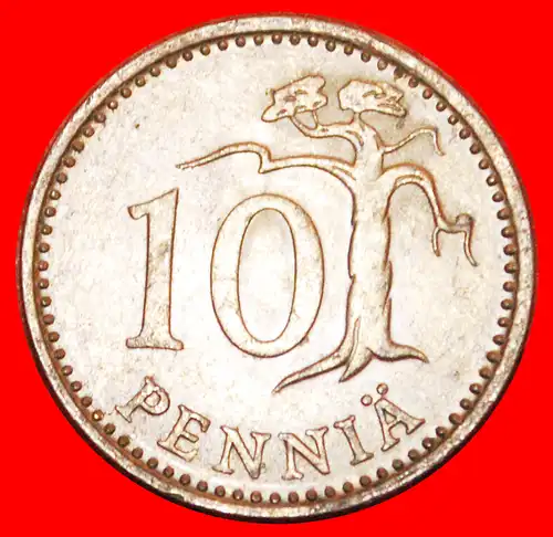 * KIEFER (1983-1990): FINNLAND ★ 10 PFENNIG 1984N VZGL STEMPELGLANZ!