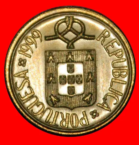 * MARINEKNOTEN (1986-2001): PORTUGAL ★ 1 ESCUDO 1999 STG STEMPELGLANZ!