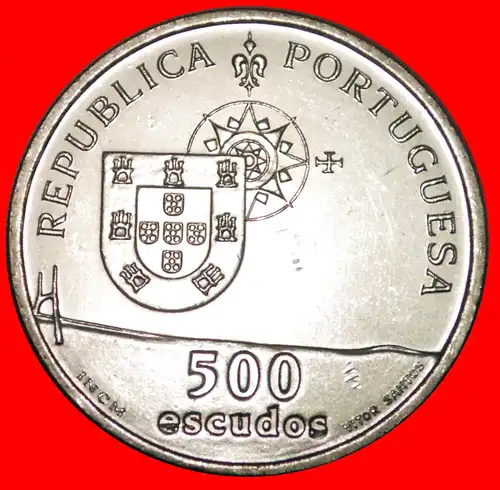 * SCHIFF SILBER: PORTUGAL ★ 500 ESCUDOS 1998 VASCO DA GAMA BRÜCKE!