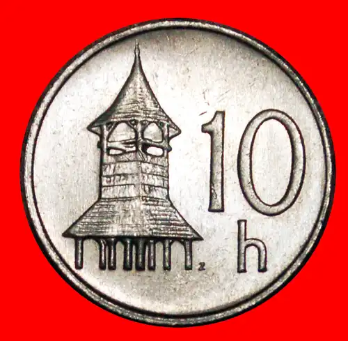 * GLOCKENTURM (1993-2003): SLOWAKEI ★ 10 HELLER 1998 VZGL STEMPELGLANZ! * BELFRY: SLOVAKIA 